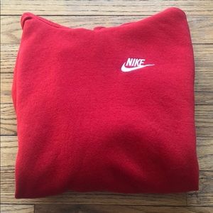 Red Nike hoodie